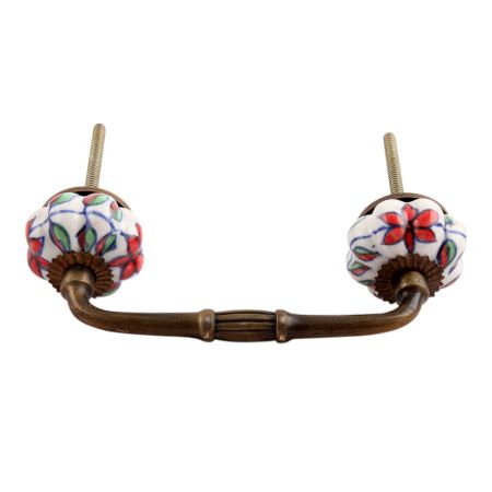 Plumeria Medium Ceramic Bridge Handle